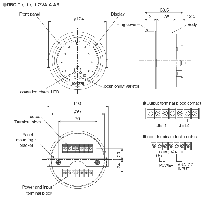 External dimensions