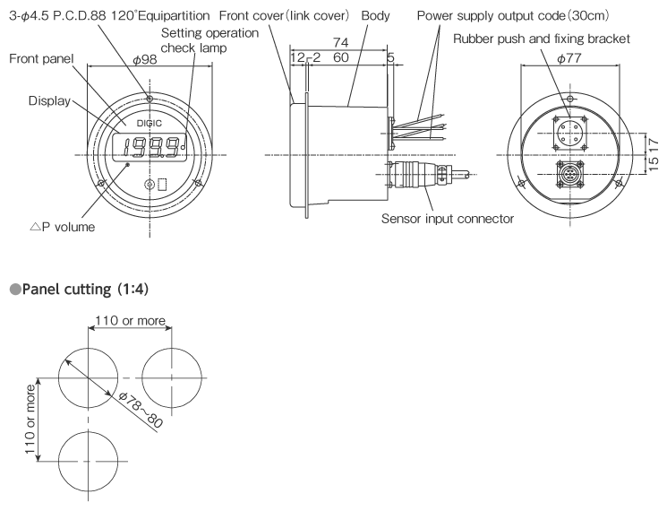 External dimensions