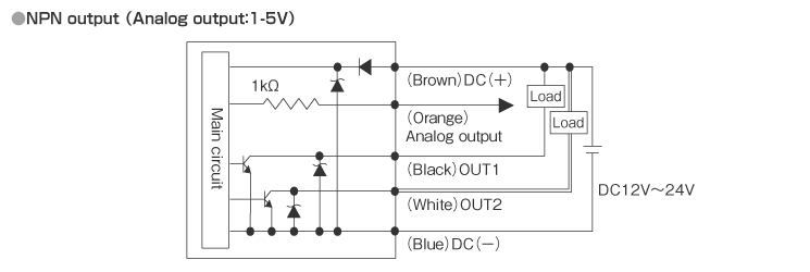 Internal circuit diagram and Connection Example