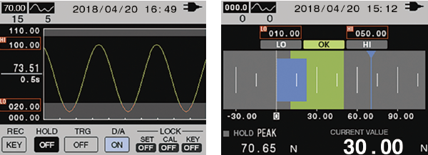 Waveform & bar meter display