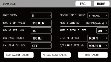Displacement sensor input