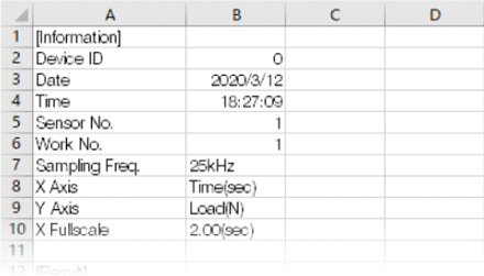 Files are saved in CSV format