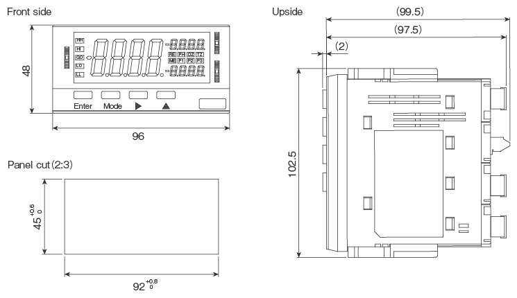 External dimensions