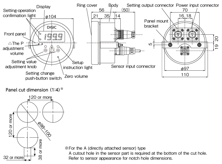 External dimensions