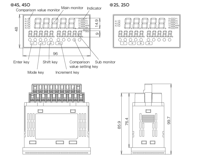 External dimensions