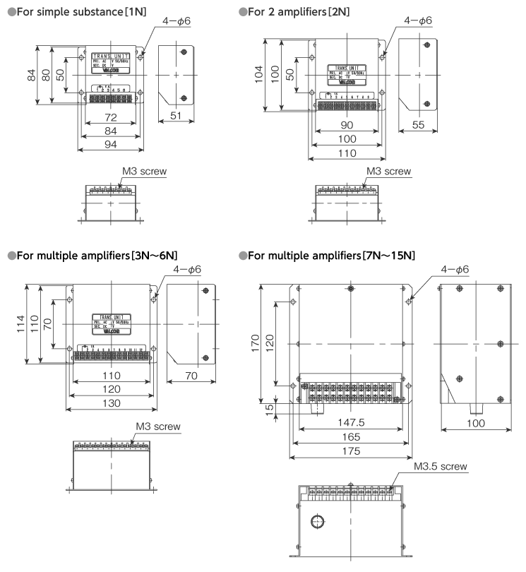 External dimensions