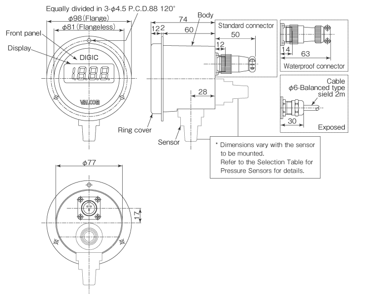 External dimensions