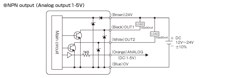 Internal circuit diagram and Connection Example