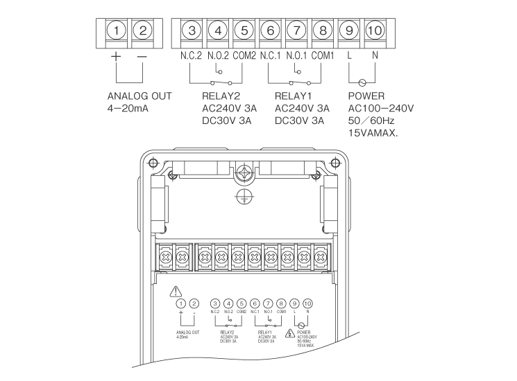Terminal box wiring diagram