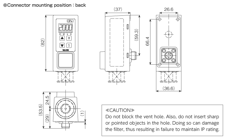 External dimensions