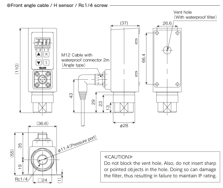 External dimensions