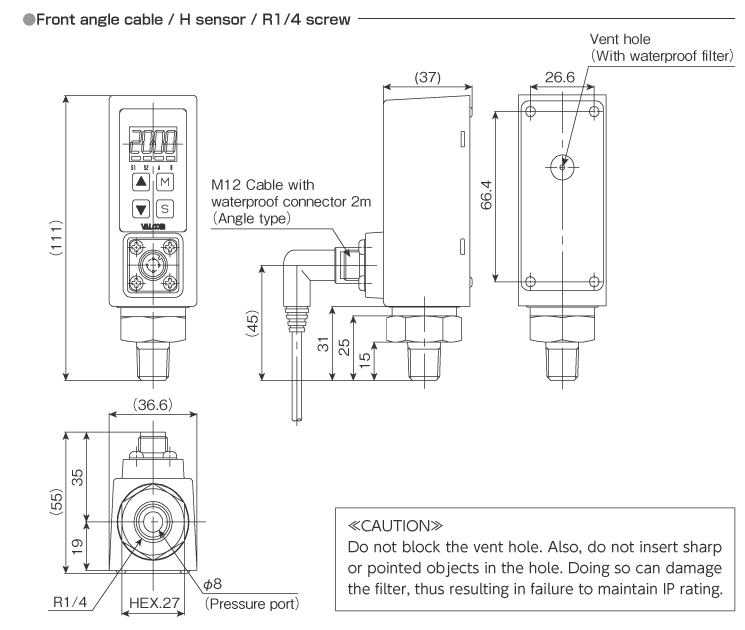 External dimensions