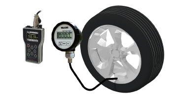 For air pressure checking of tires