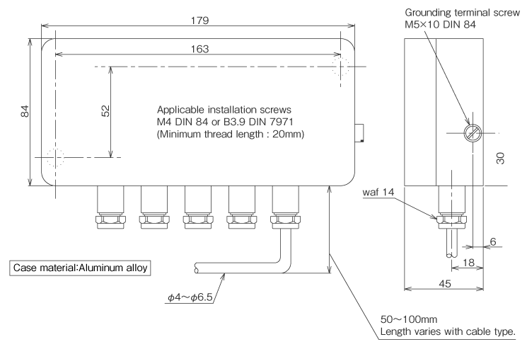 External dimensions