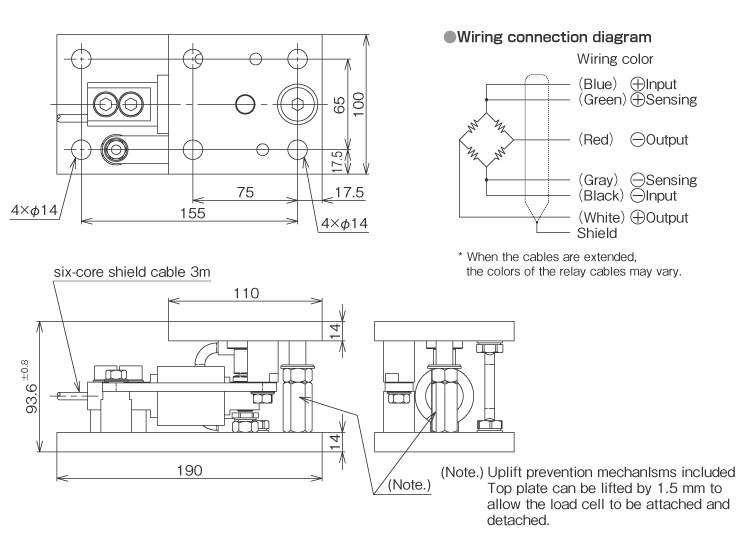 External dimensions