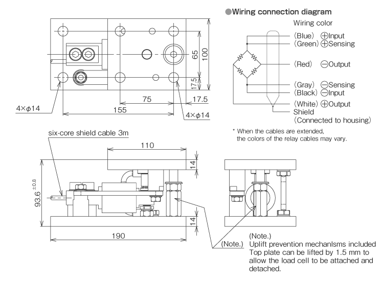 External dimensions