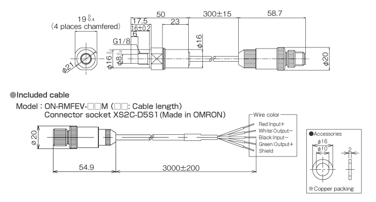 External dimensions