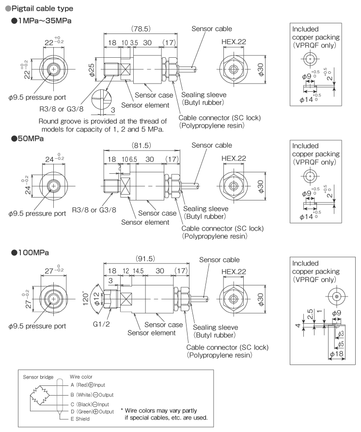 External dimensions