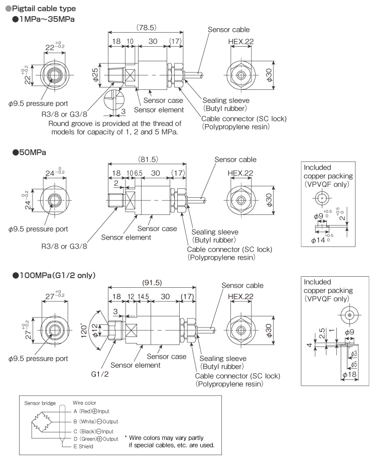 External dimensions