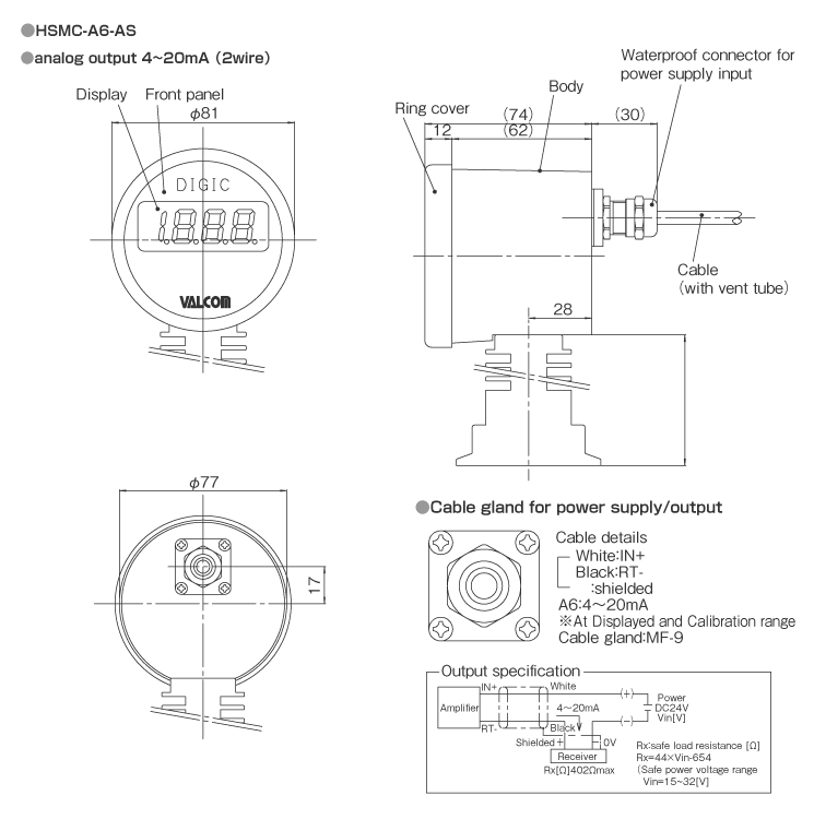 External dimensions