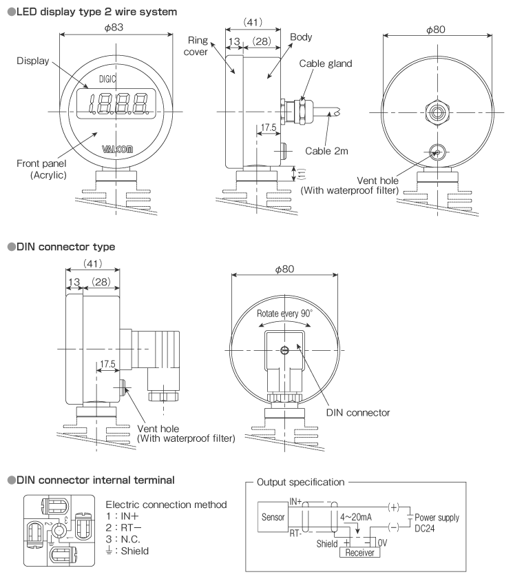 External dimensions