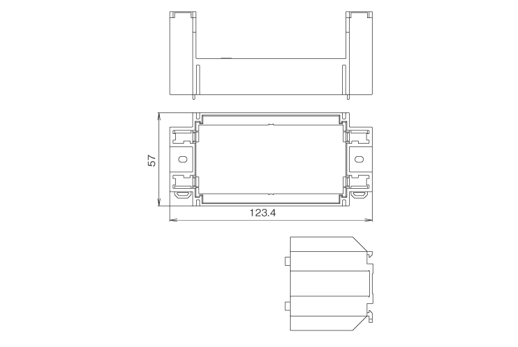 DINレール取付けアダプタ（付属品）