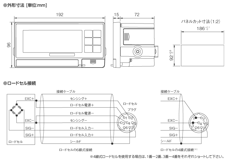 外形寸法図