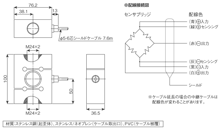 外形寸法図