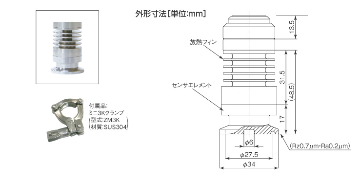 受圧接液部15Aヘルール