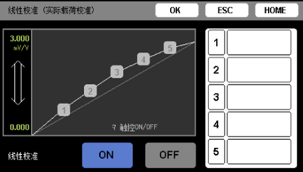 线性校准 (调整功能)