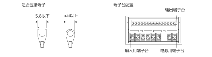 输入输出螺丝端子连接图