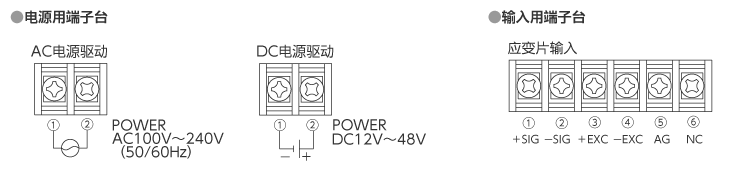 输入输出螺丝端子连接图