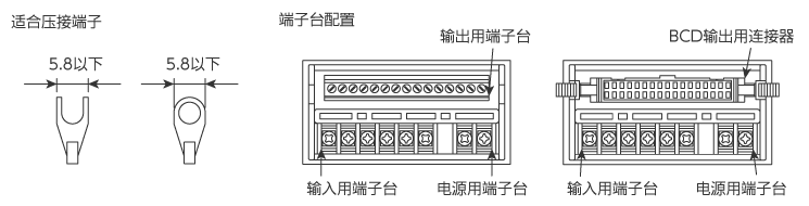 输入输出螺丝端子连接图