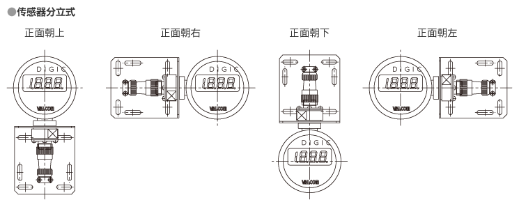 显示角度 传感器分离式