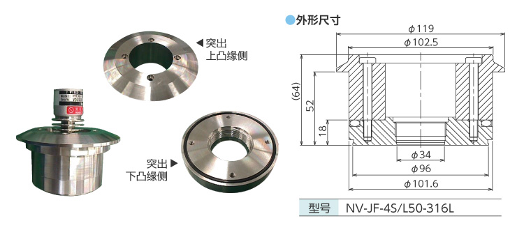 卡箍4S突出法兰